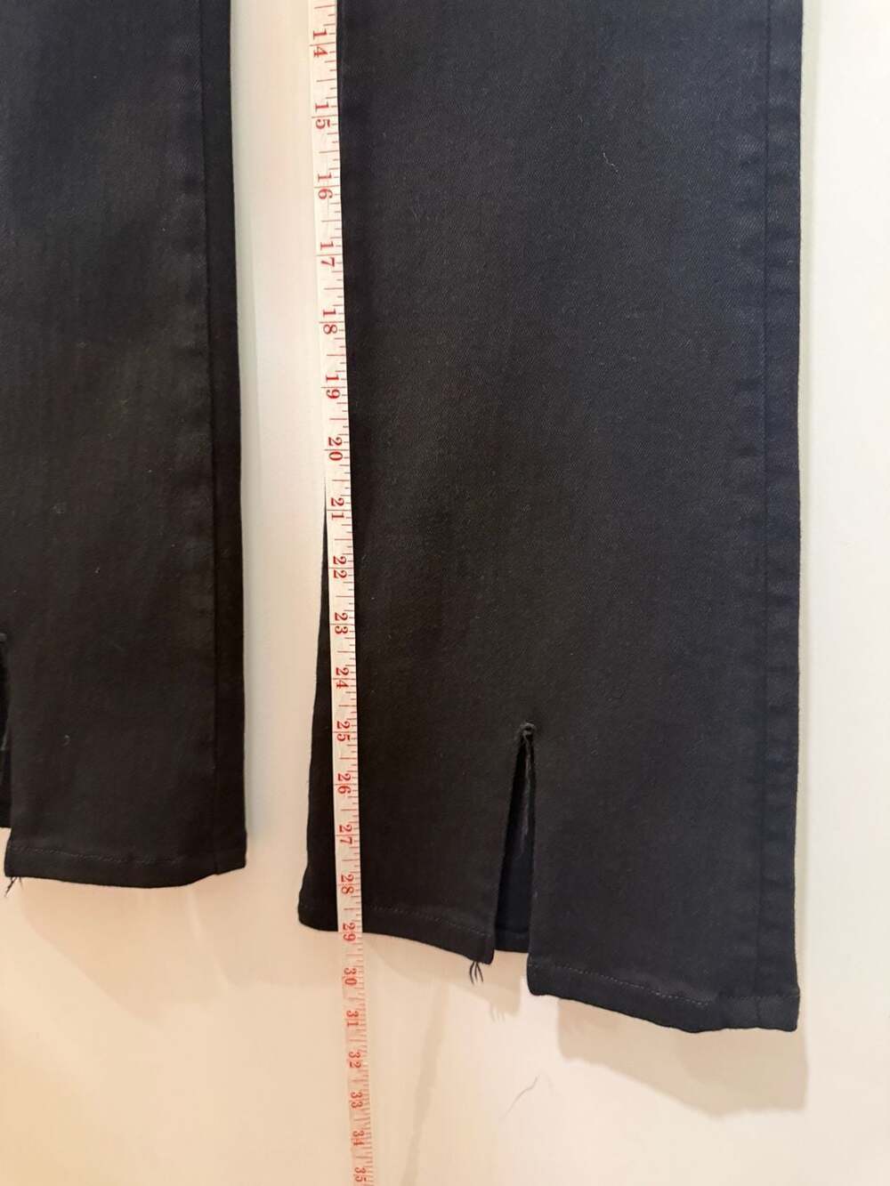 FRAME The Jet Set High Rise Flare Pull-On Black Jeans Sz 1 - Picture 8 of 8